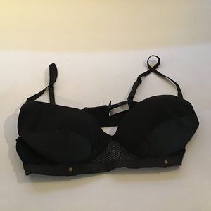 Fredrick's fishnet black bra size large